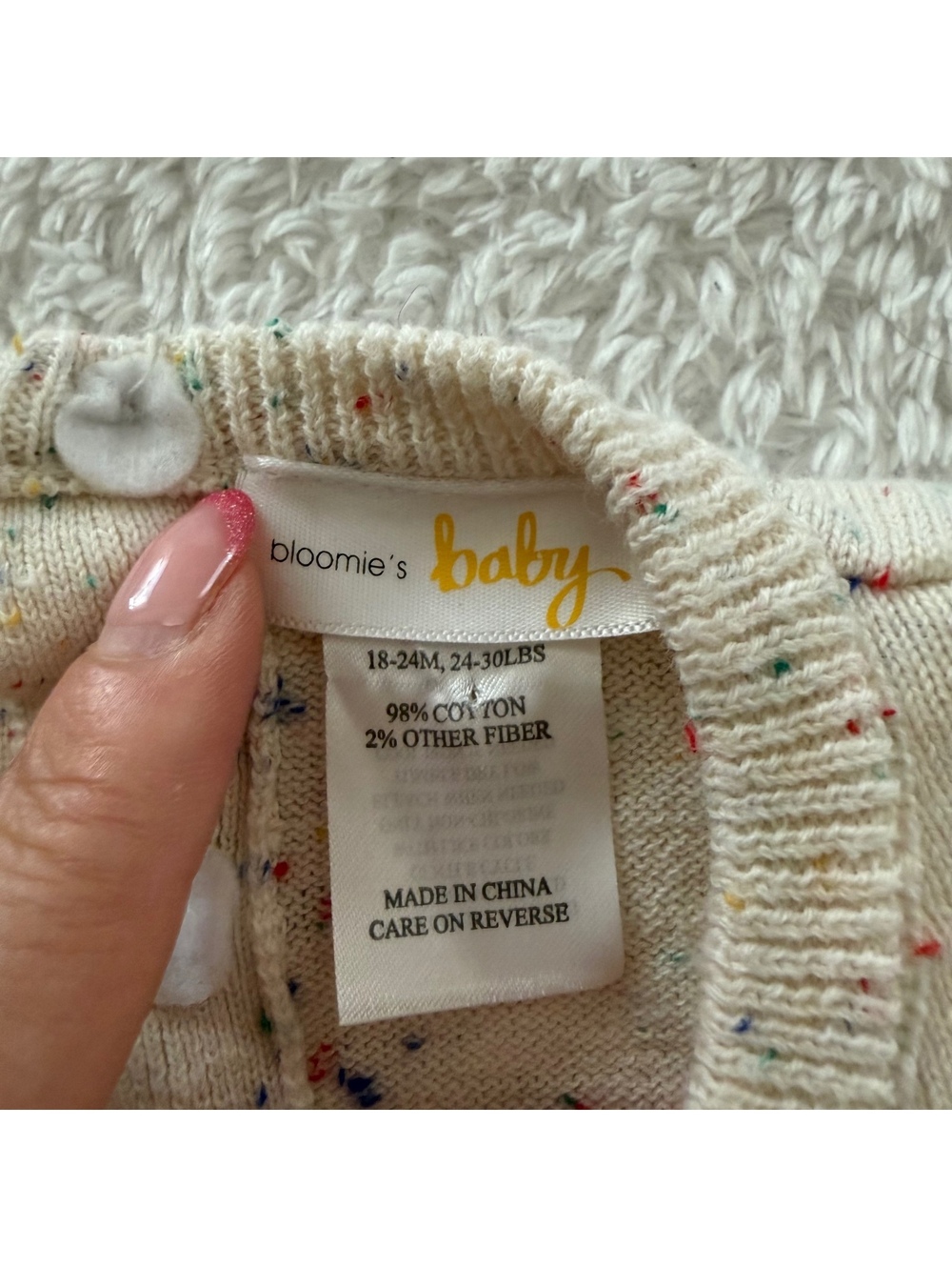 18-24m Ruffle Confetti Knit Set - Picture 2 of 2